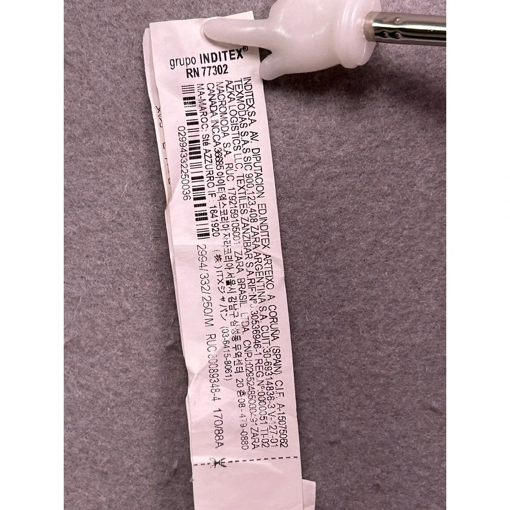 Zara Mini Dress Textured White M Womens